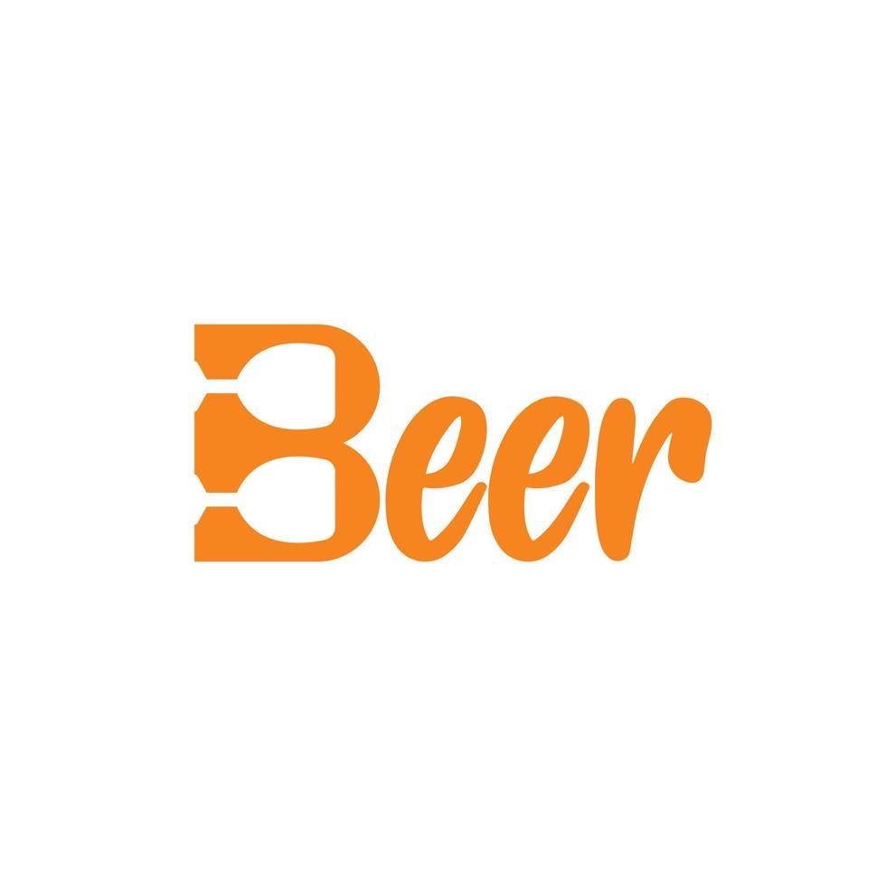 Bier-Logo-Icon-Design-Vorlage-Vektor vektor