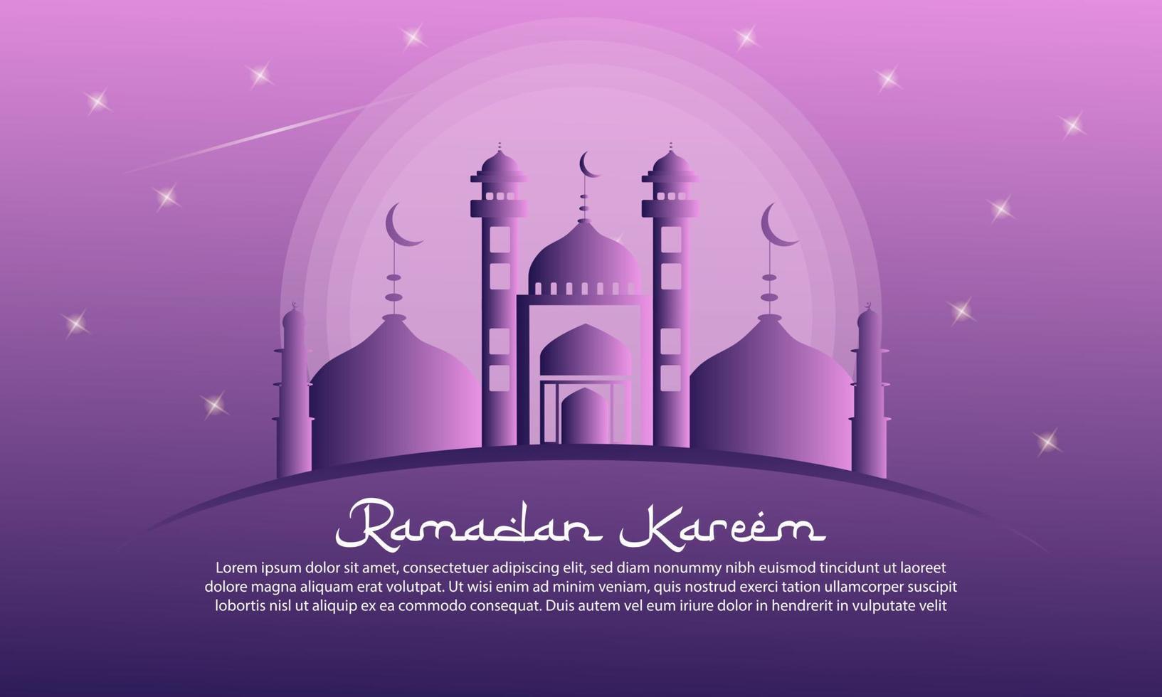 Ramadan-Hintergrund mit weichen Farbverläufen vektor