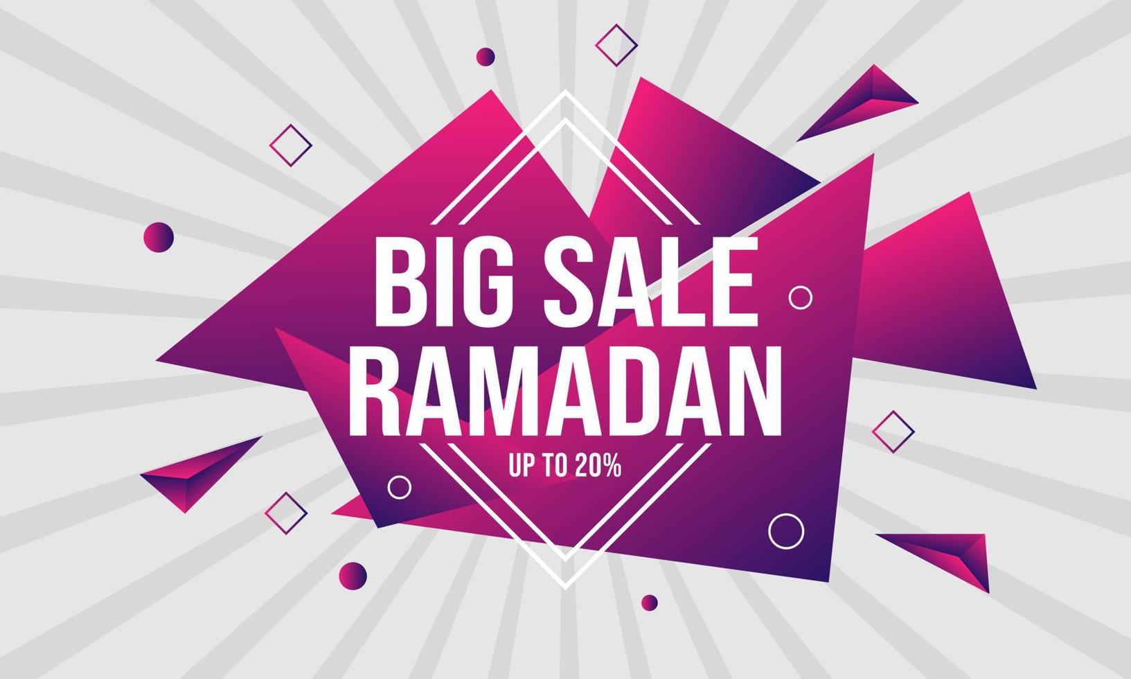 moderne Dynamik für Ramadan-Verkaufsbanner-Vorlagendesign, Sonderangebot-Flash-Verkaufsset vektor