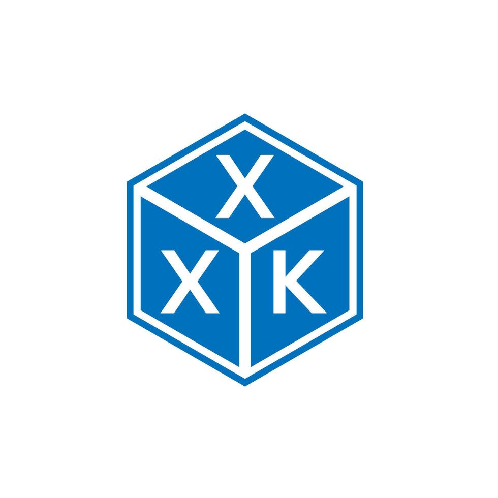 xxk-Buchstaben-Logo-Design auf weißem Hintergrund. xxk kreative Initialen schreiben Logo-Konzept. xxk Briefgestaltung. vektor