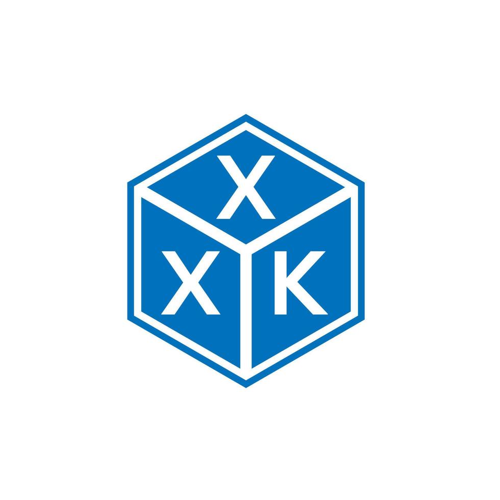 xxk brev logotyp design på vit bakgrund. xxk kreativa initialer bokstavslogotyp koncept. xxk bokstavsdesign. vektor