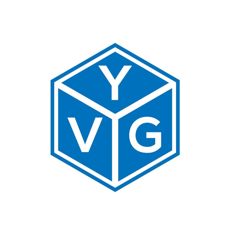 yvg brev logotyp design på vit bakgrund. yvg kreativa initialer bokstavslogotyp koncept. yvg bokstavsdesign. vektor