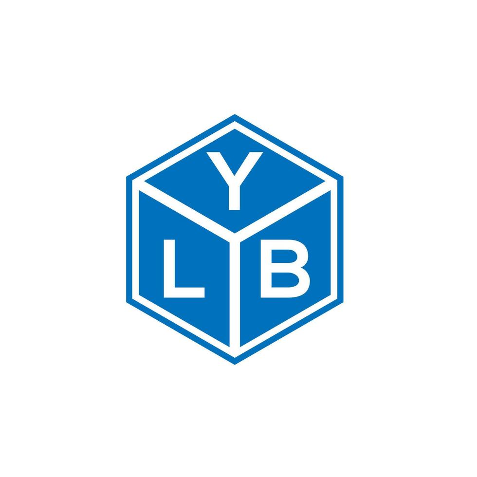 YLB-Brief-Logo-Design auf weißem Hintergrund. ylb kreative Initialen schreiben Logo-Konzept. ylb Briefdesign. vektor