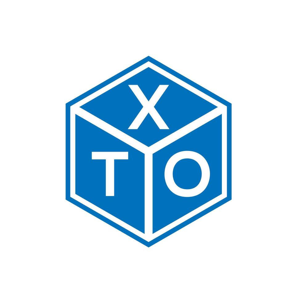 xto brev logotyp design på vit bakgrund. xto kreativa initialer bokstavslogotyp koncept. xto bokstavsdesign. vektor