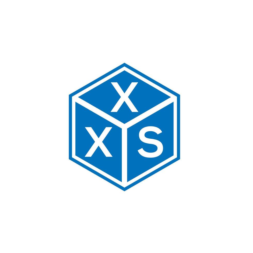 xxs-Brief-Logo-Design auf weißem Hintergrund. xxs kreatives Initialen-Buchstaben-Logo-Konzept. xxs Briefgestaltung. vektor