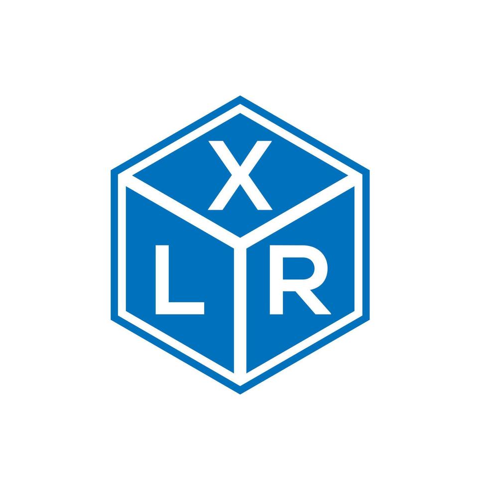 xlr-Brief-Logo-Design auf weißem Hintergrund. xlr kreative Initialen schreiben Logo-Konzept. XLR-Briefgestaltung. vektor