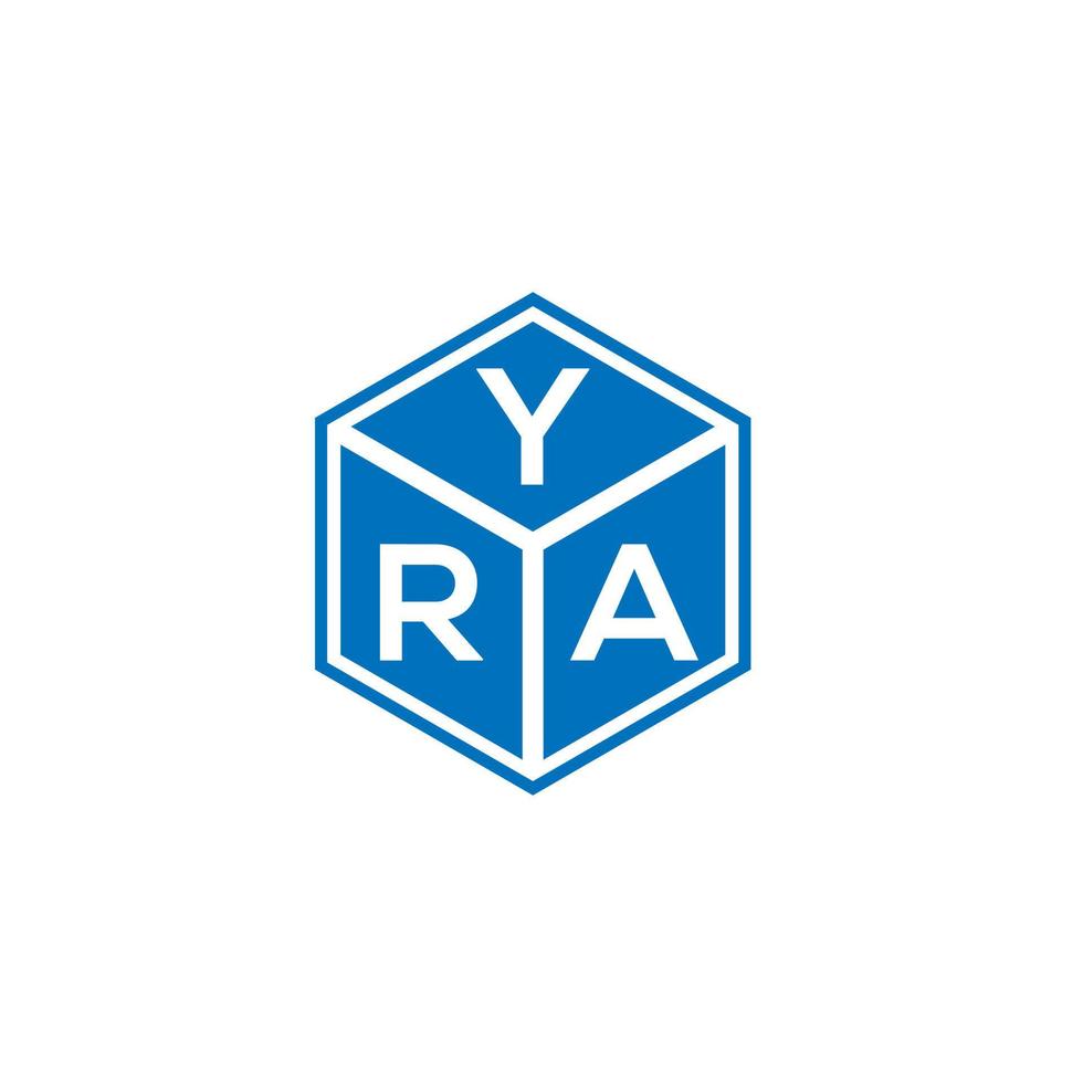 Yra-Brief-Logo-Design auf weißem Hintergrund. yra kreative Initialen schreiben Logo-Konzept. Yra-Briefgestaltung. vektor