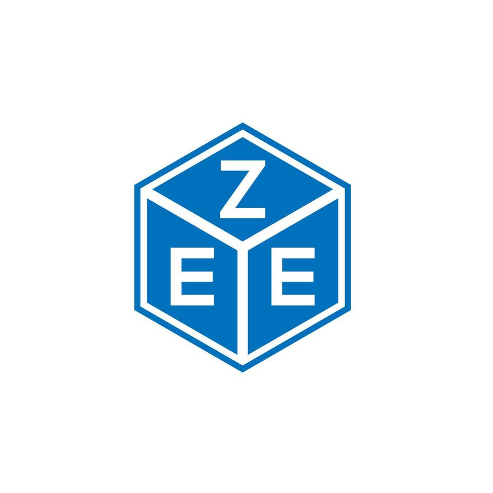 zee-Buchstaben-Logo-Design auf weißem Hintergrund. zee kreatives Initialen-Buchstaben-Logo-Konzept. Zee-Buchstaben-Design. vektor