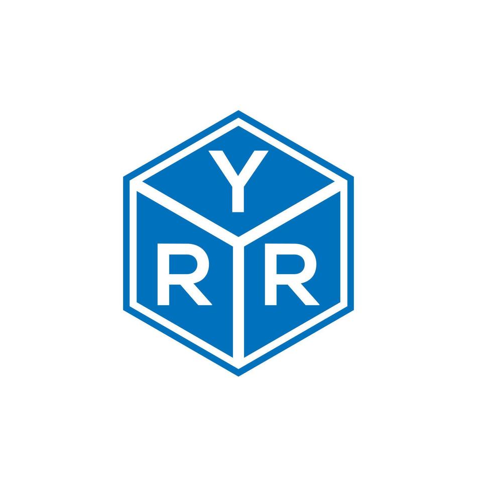 yrr-Brief-Logo-Design auf weißem Hintergrund. yrr kreative Initialen schreiben Logo-Konzept. yrr Briefgestaltung. vektor