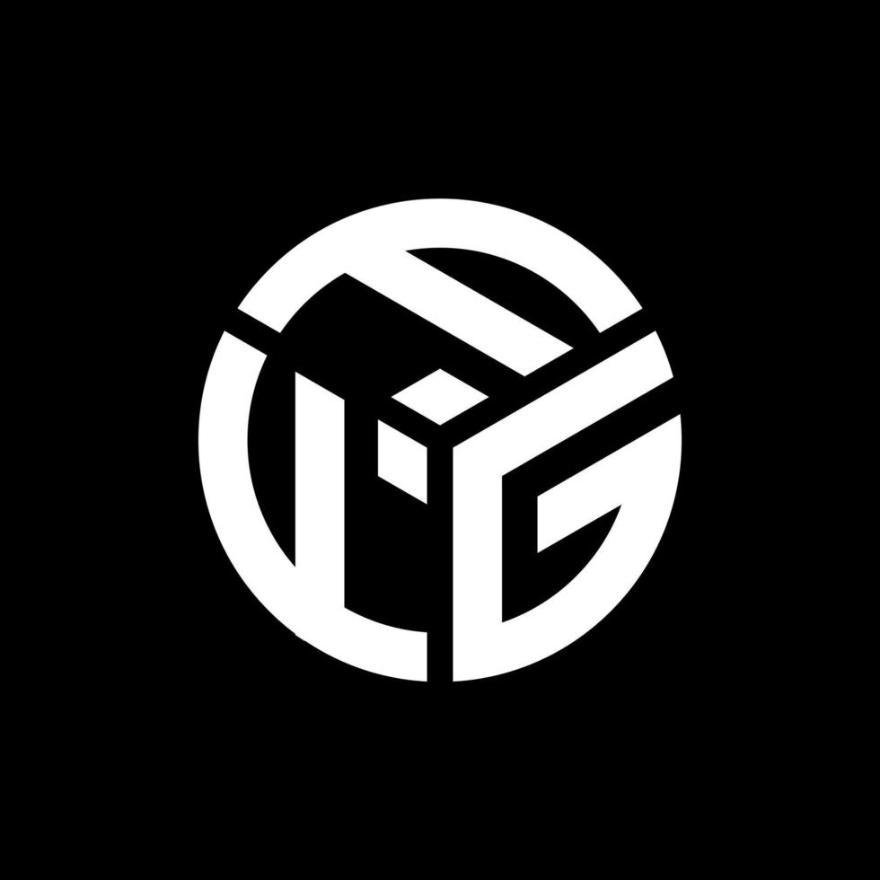ffg-Buchstaben-Logo-Design auf schwarzem Hintergrund. ffg kreative Initialen schreiben Logo-Konzept. ffg Briefgestaltung. vektor