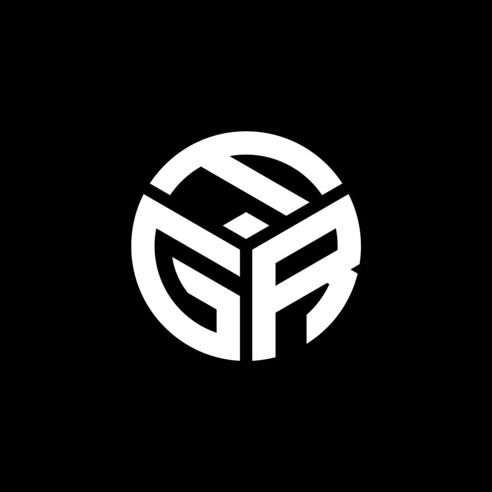 fgr brev logotyp design på svart bakgrund. fgr kreativa initialer brev logotyp koncept. fgr bokstavsdesign. vektor