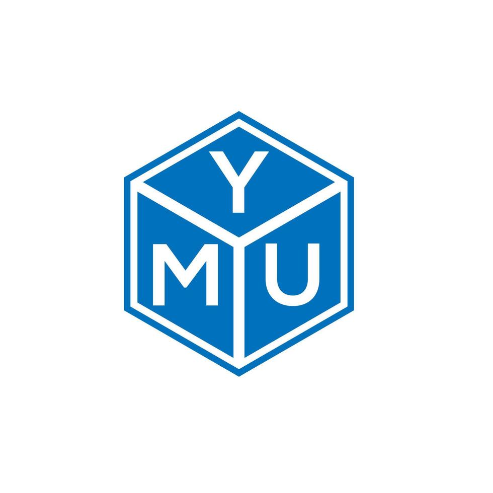 ymu brev logotyp design på vit bakgrund. ymu kreativa initialer brev logotyp koncept. ymu bokstavsdesign. vektor