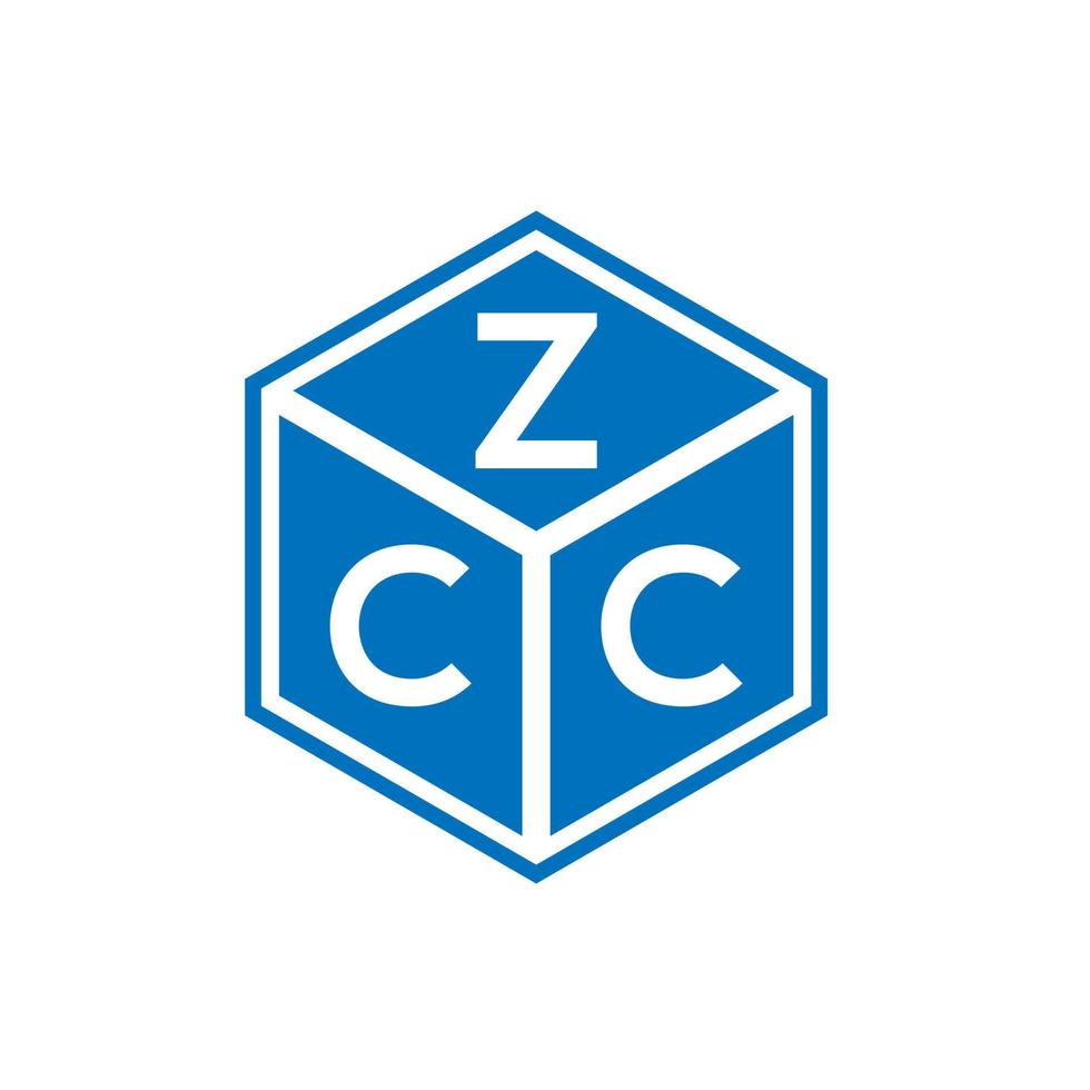 zcc brev logotyp design på vit bakgrund. zcc kreativa initialer brev logotyp koncept. zcc bokstavsdesign. vektor