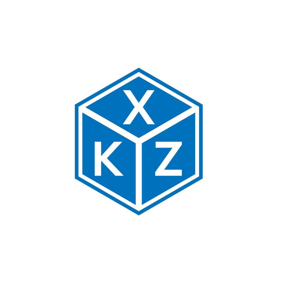 xkz brev logotyp design på vit bakgrund. xkz kreativa initialer brev logotyp koncept. xkz bokstavsdesign. vektor