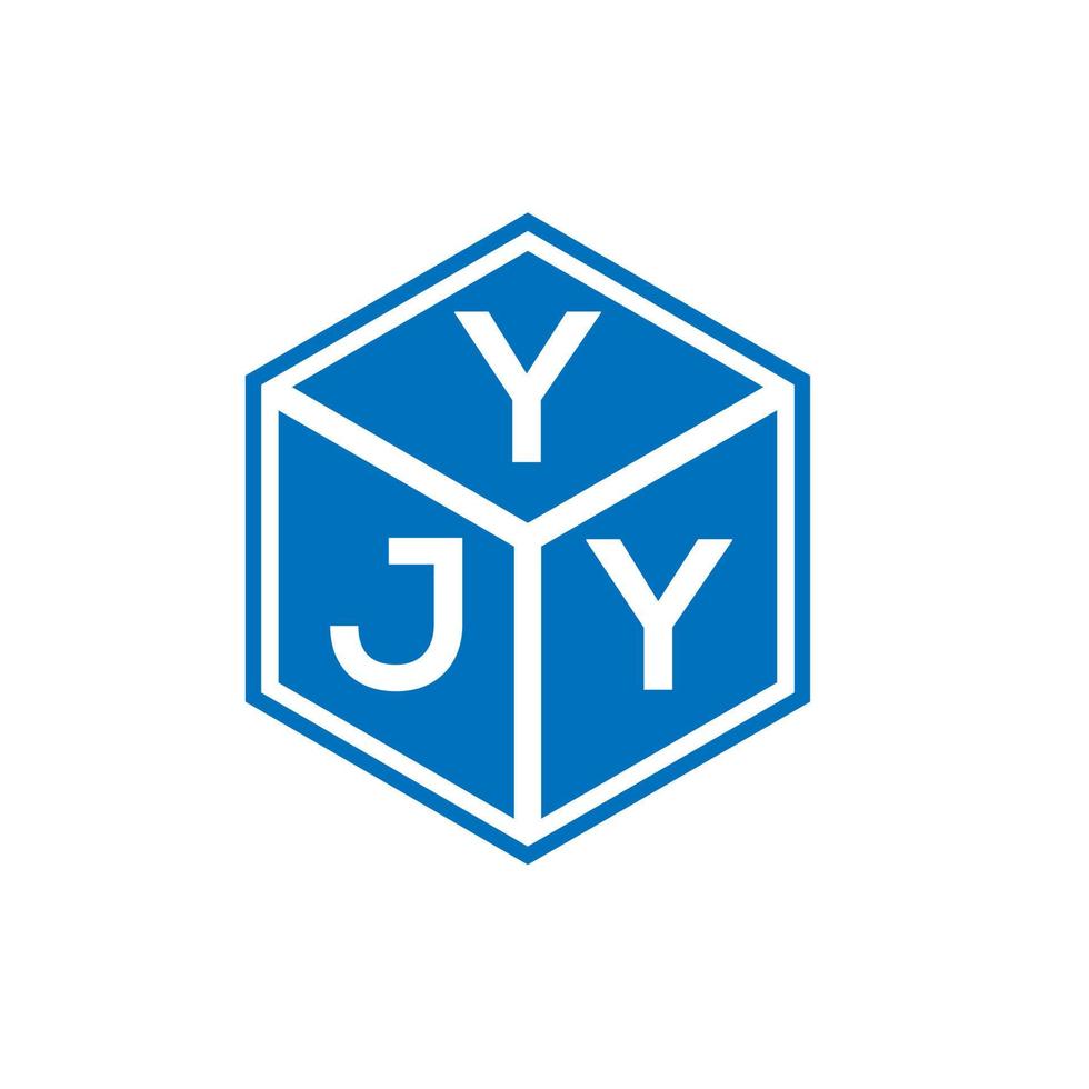 YJY-Brief-Logo-Design auf weißem Hintergrund. yjy kreative Initialen schreiben Logo-Konzept. yjy Briefgestaltung. vektor