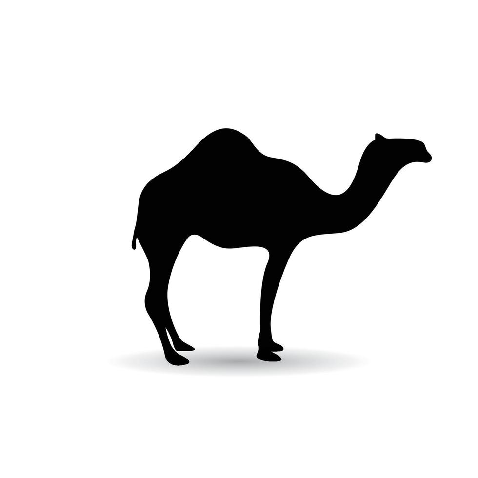 kamel djur siluett vektor