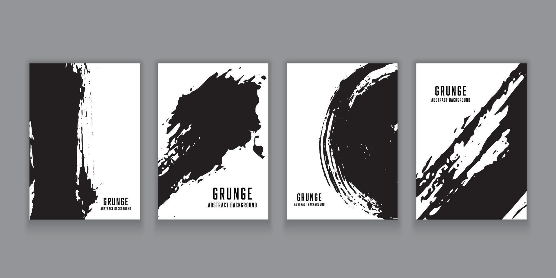 Vektorsatz des modernen abstrakten Coverbuchdesigns. Banner-Grunge-Stil. vektor