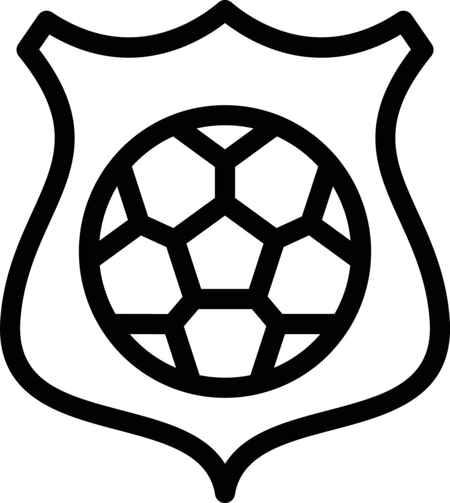 fotboll badge vektorillustration på en background.premium kvalitet symbols.vector ikoner för koncept och grafisk design. vektor