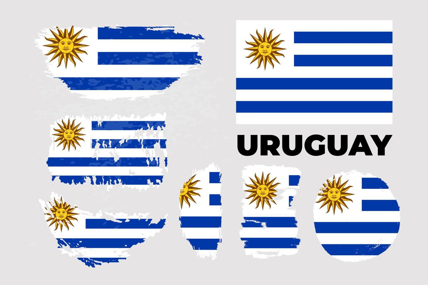 uruguays flagga, den orientaliska republiken uruguay. mall för prisdesign, ett officiellt dokument med uruguays flagga. ljusa, färgglada vektorillustration. vektor