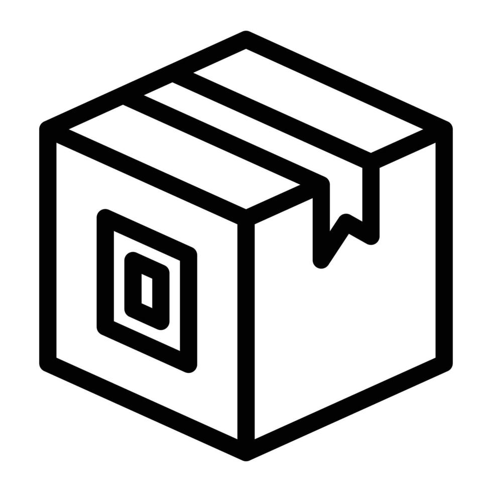 paket box vektor illustration på en bakgrund. premium kvalitet symbols.vector ikoner för koncept och grafisk design.