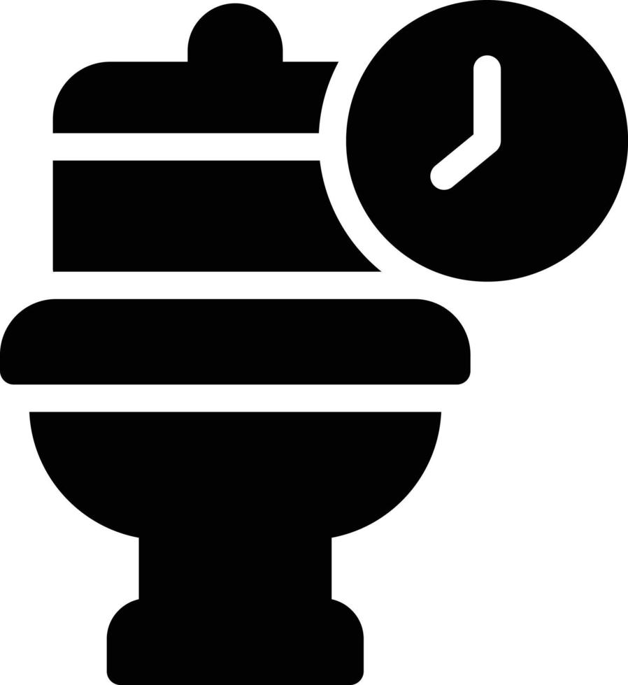 toalett tid vektor illustration på en bakgrund. premium kvalitet symbols.vector ikoner för koncept och grafisk design.