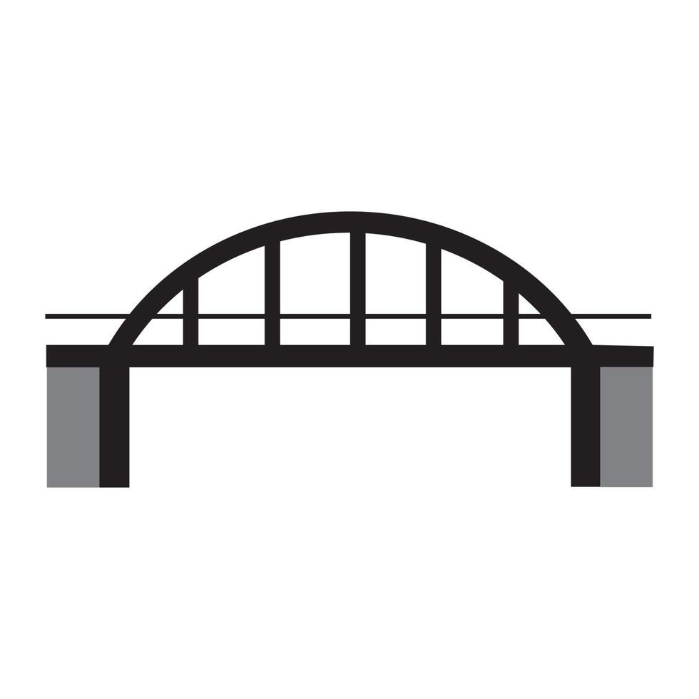 einfaches Bridge-Logo vektor
