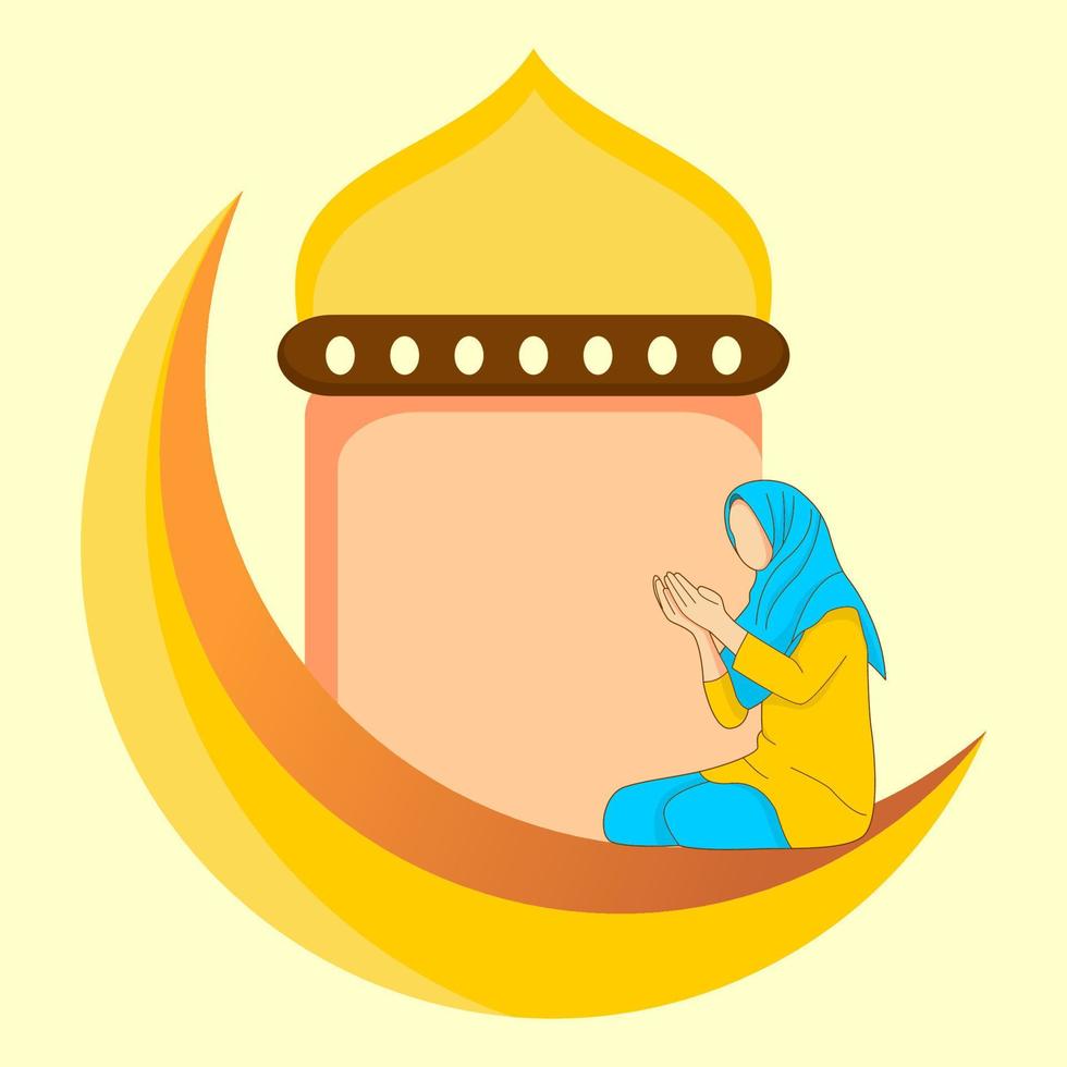 karaktär av illustration islamisk ramadan vektor