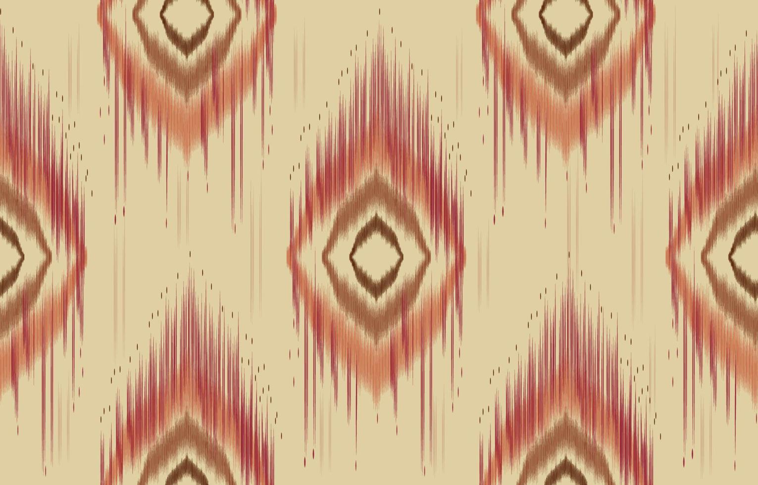 stoff ikat nahtloses muster geometrischer ethnischer traditioneller stickerei style.design für hintergrund, teppich, matte, sarong, kleidung, vektorillustration. vektor