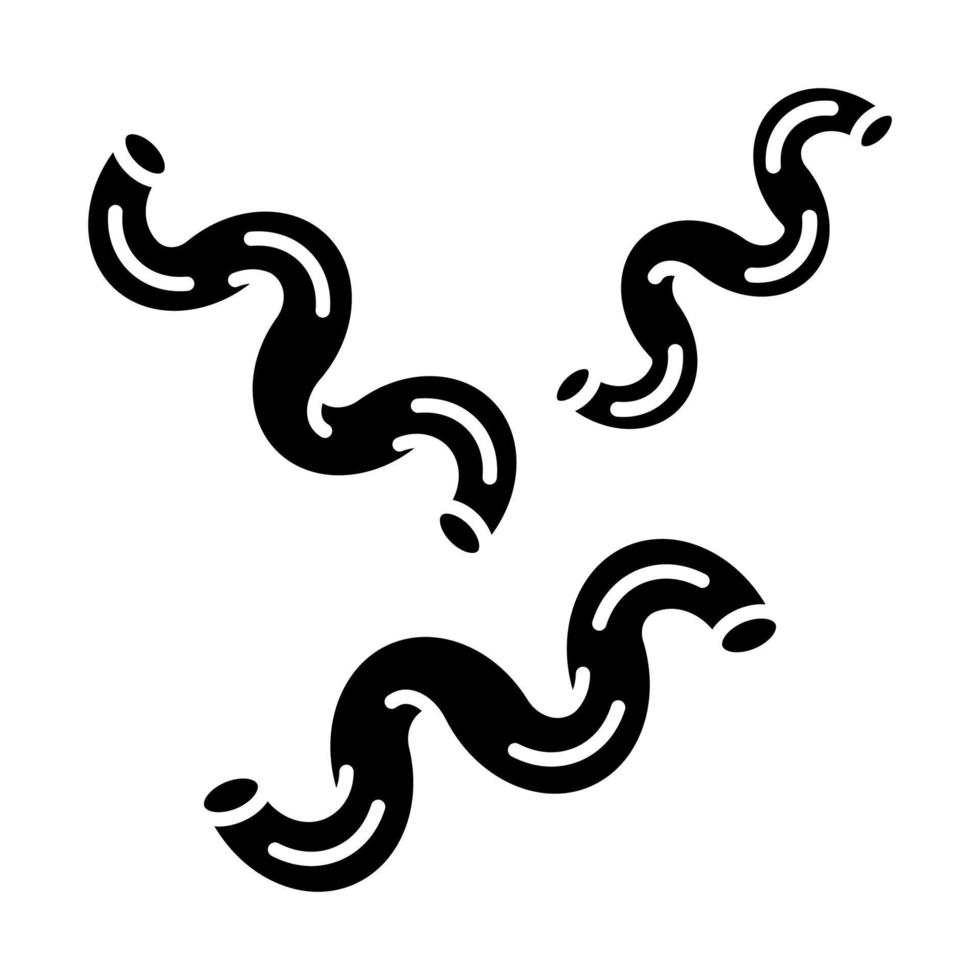 Cavatappi-Glyphe-Symbol. korkenzieherförmige Nudeln. traditionelle italienische dicke, hohle Makkaroni. lockige Nudeln. mediterrane, asiatische Küche. Silhouettensymbol. negativer Raum. vektor isolierte illustration