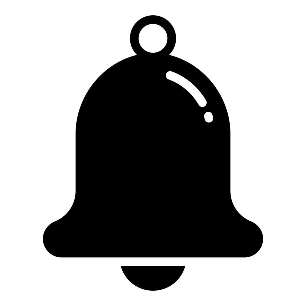 Glockenvektorsymbol, Schul- und Bildungssymbol vektor