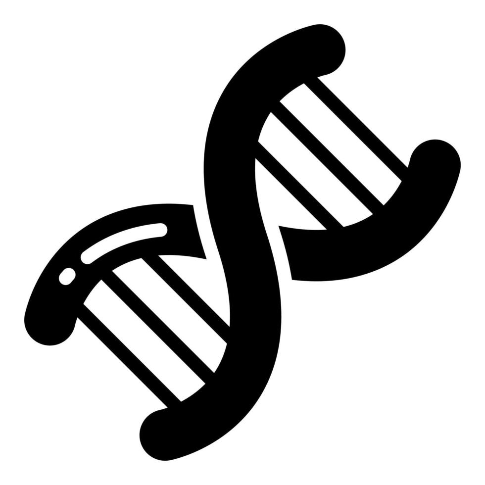 Gene Vektor-Glyphen-Symbol, Symbol für Schule und Bildung vektor