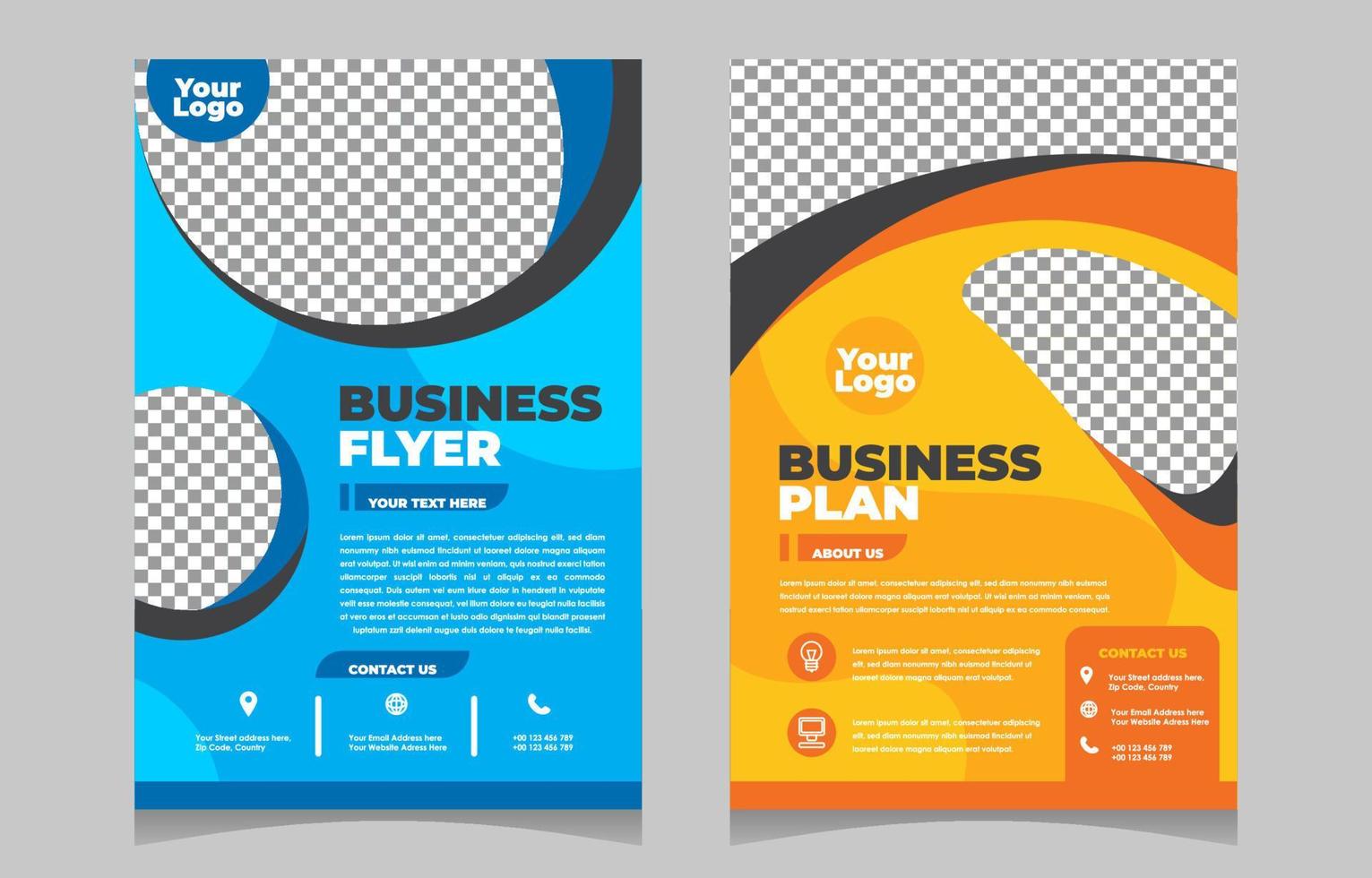 business flyer mall designkoncept vektor