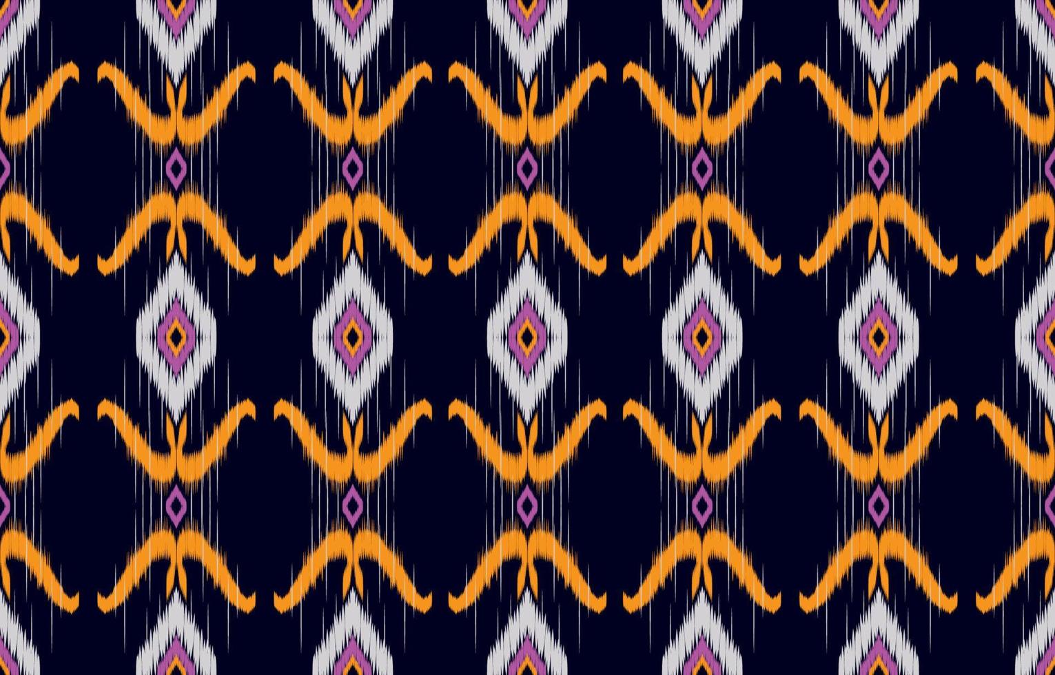 tyg ikat sömlösa mönster geometriska etniska traditionella broderi style.design för bakgrund, matta, matta, sarong, kläder, vektorillustration. vektor