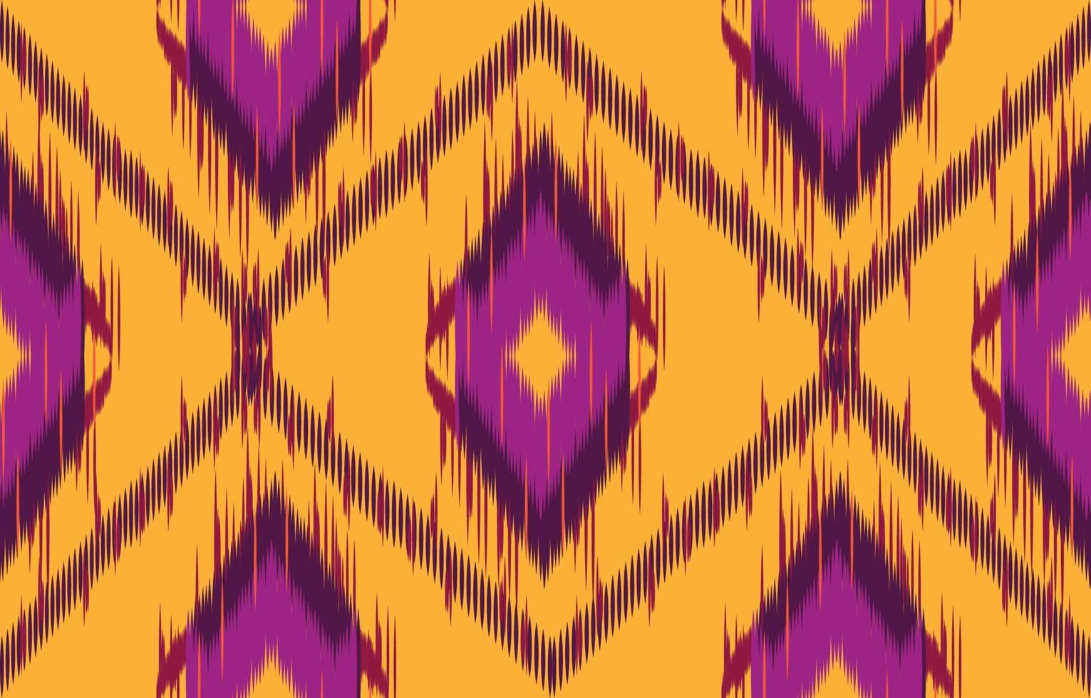 stoff ikat nahtloses muster geometrischer ethnischer traditioneller stickerei style.design für hintergrund, teppich, matte, sarong, kleidung, vektorillustration. vektor