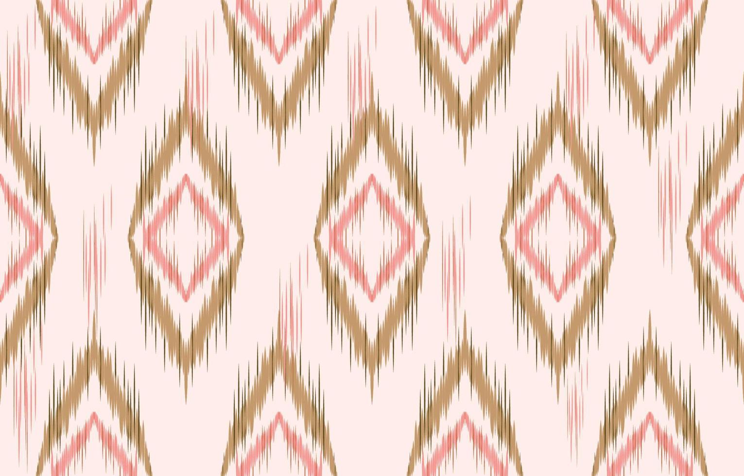 stoff ikat nahtloses muster geometrischer ethnischer traditioneller stickerei style.design für hintergrund, teppich, matte, sarong, kleidung, vektorillustration. vektor