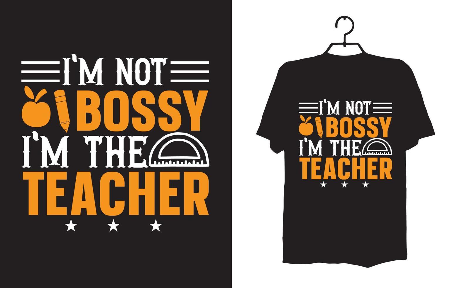 lärare t-shirt design vektor