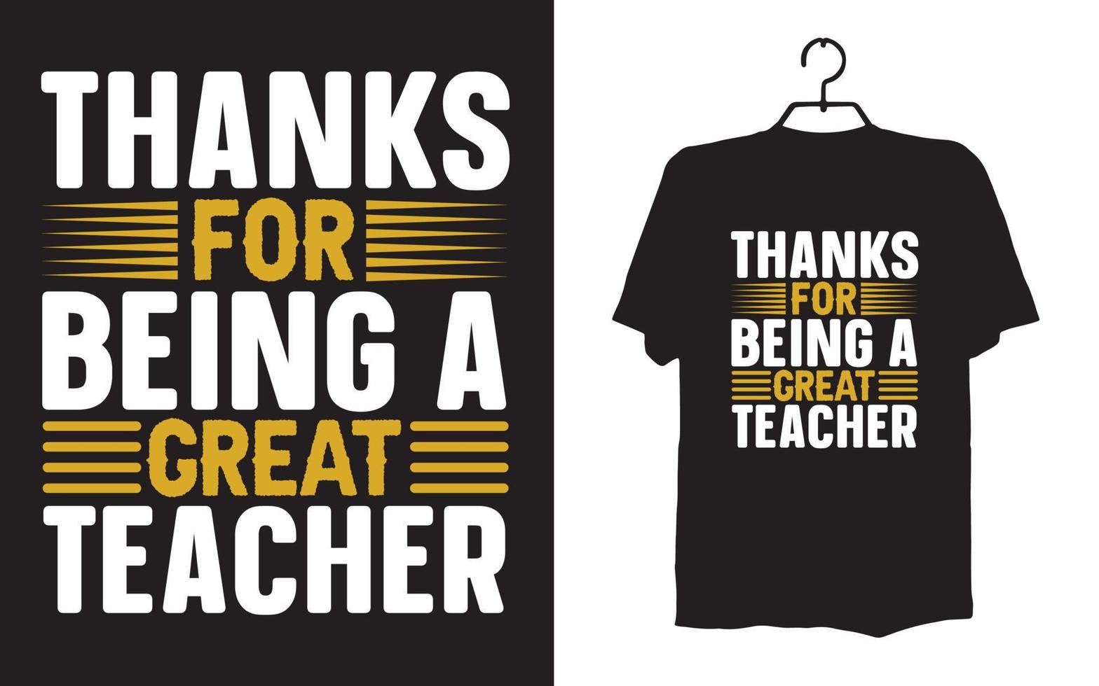 tryck lärare t-shirt design vektor
