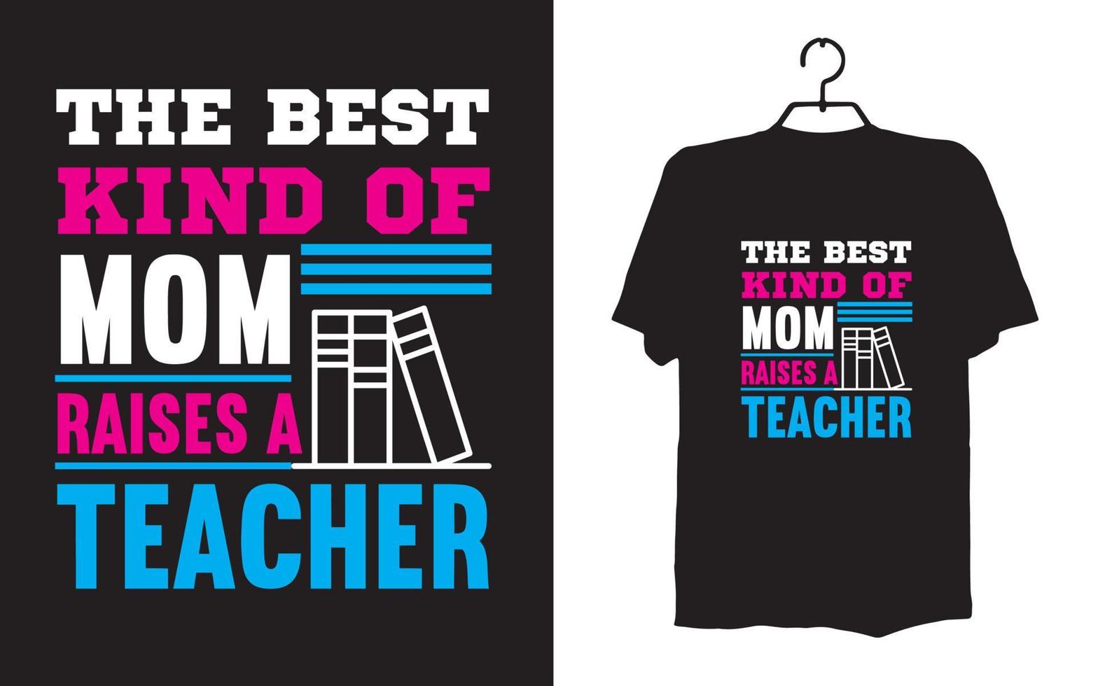 Drucken Sie Lehrer-T-Shirt-Designs vektor