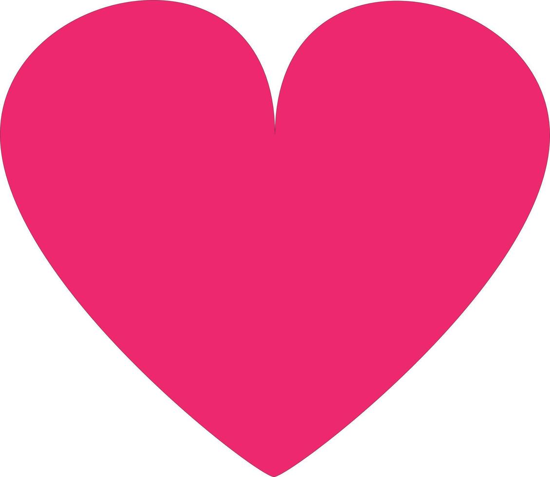 rosa glänzendes Herz-Symbol. Herz Zeichen. vektor