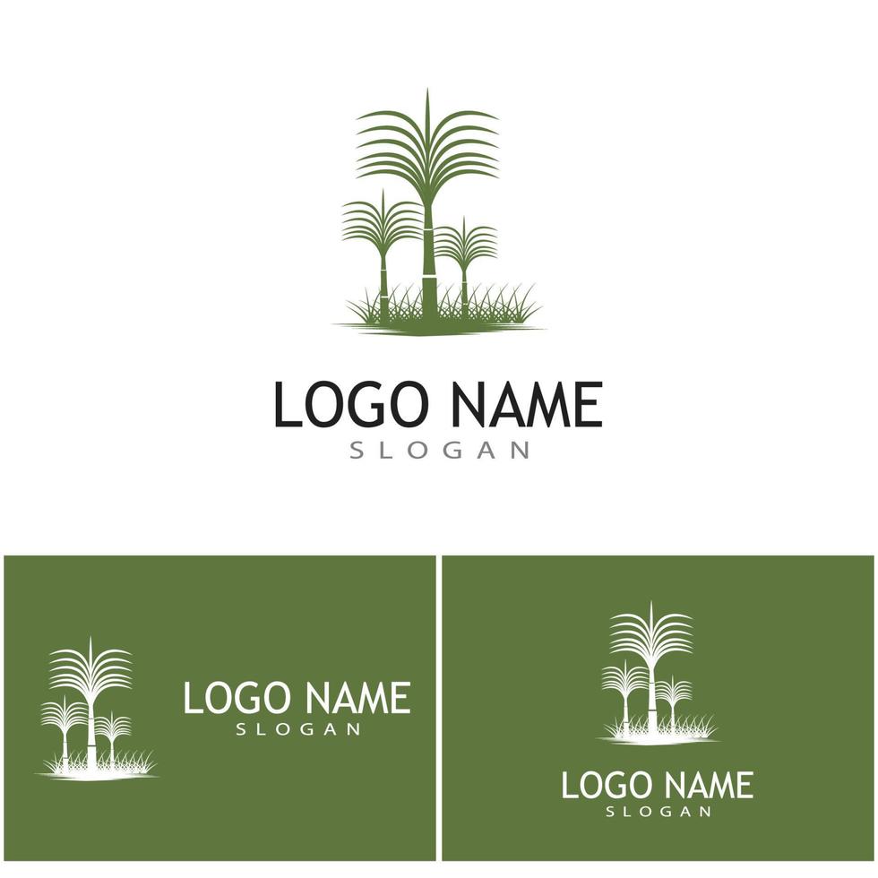 sockerrör logotyp mall vektor symbol natur