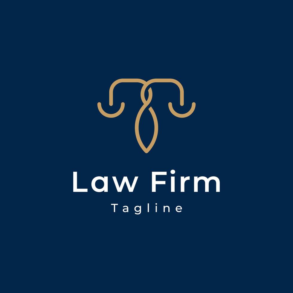 advokatbyrå logotyp formgivningsmall vektor
