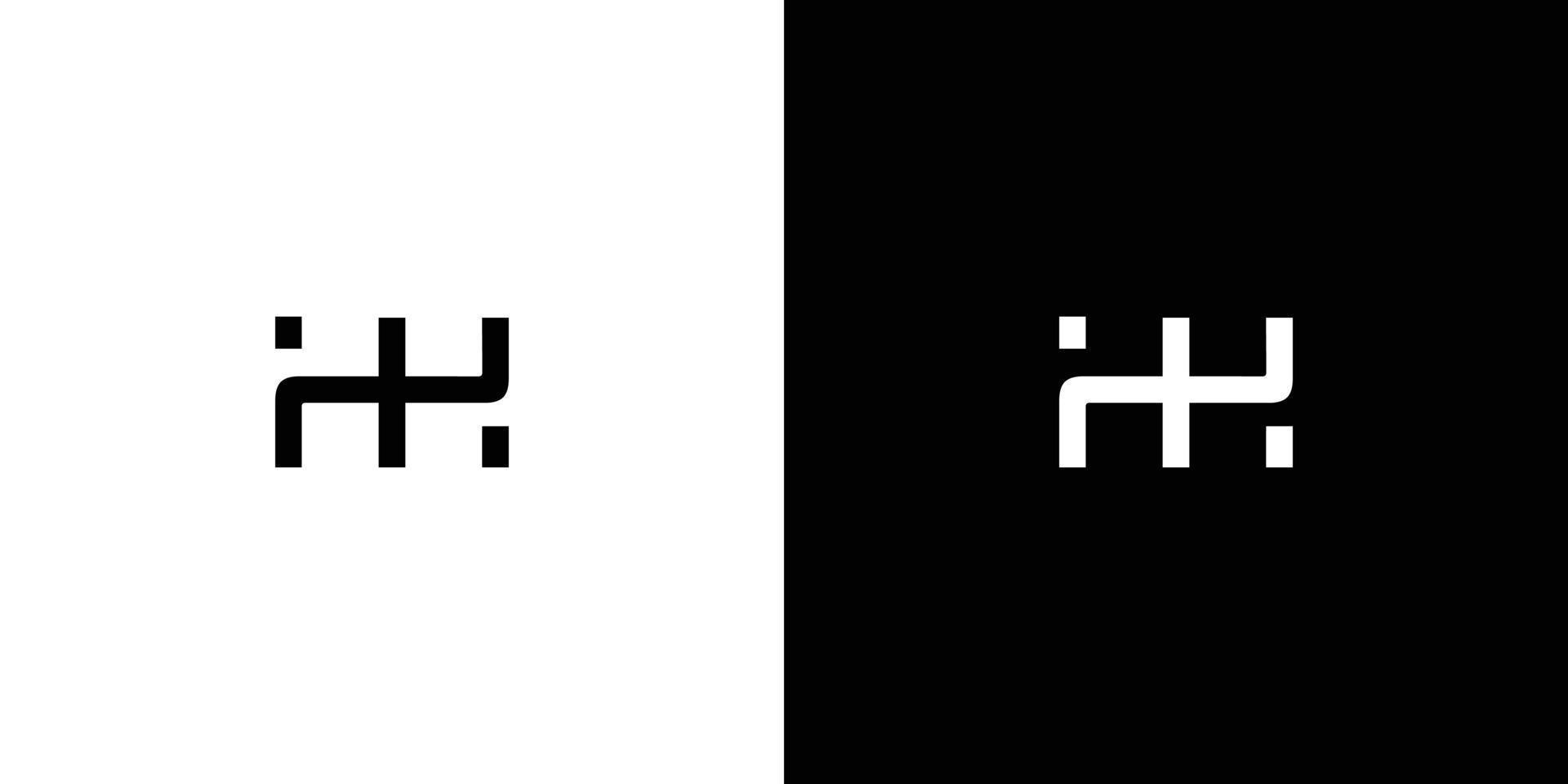 stark och modern hh initials logotypdesign vektor