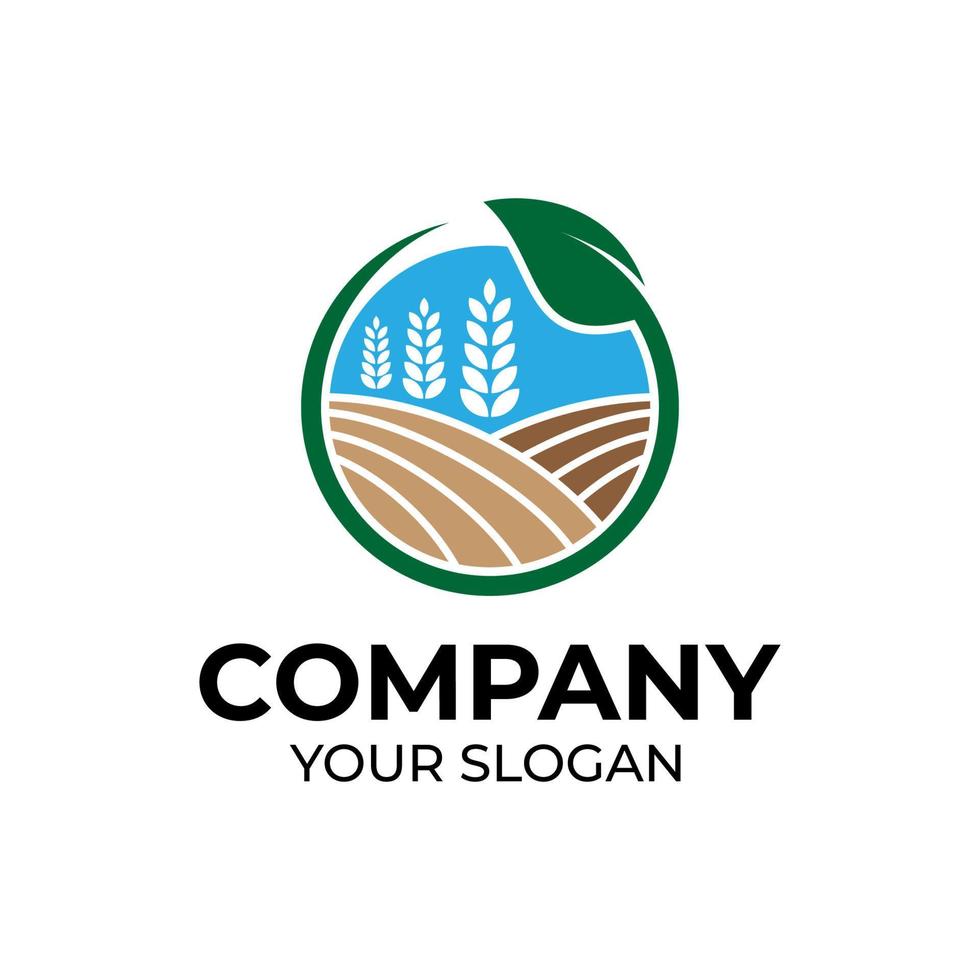 Logo-Design für die Landwirtschaft vektor