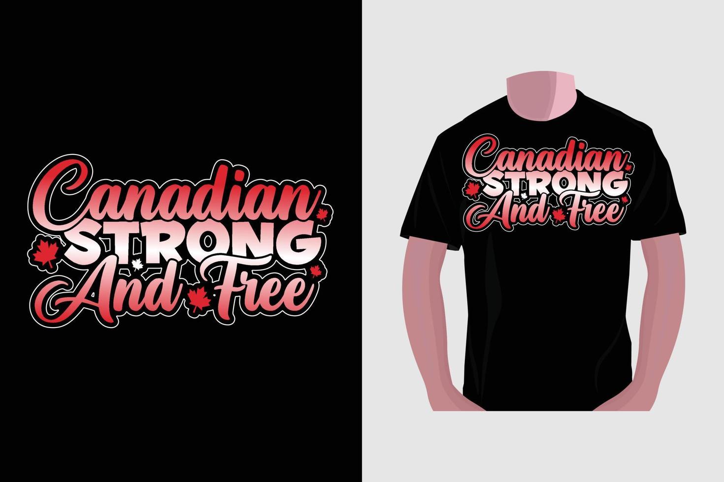 Kanada-Tag-T-Shirt-Design, vektor