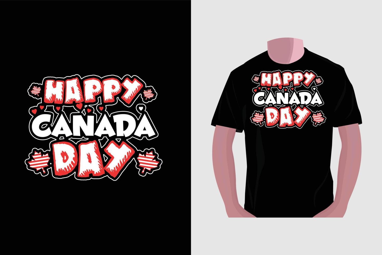 canada day t-shirt design, vektor