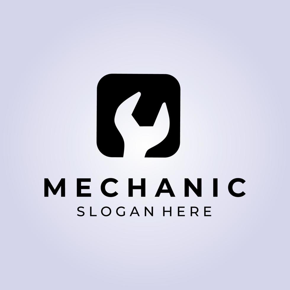 mekaniker service badge logotyp vektor design