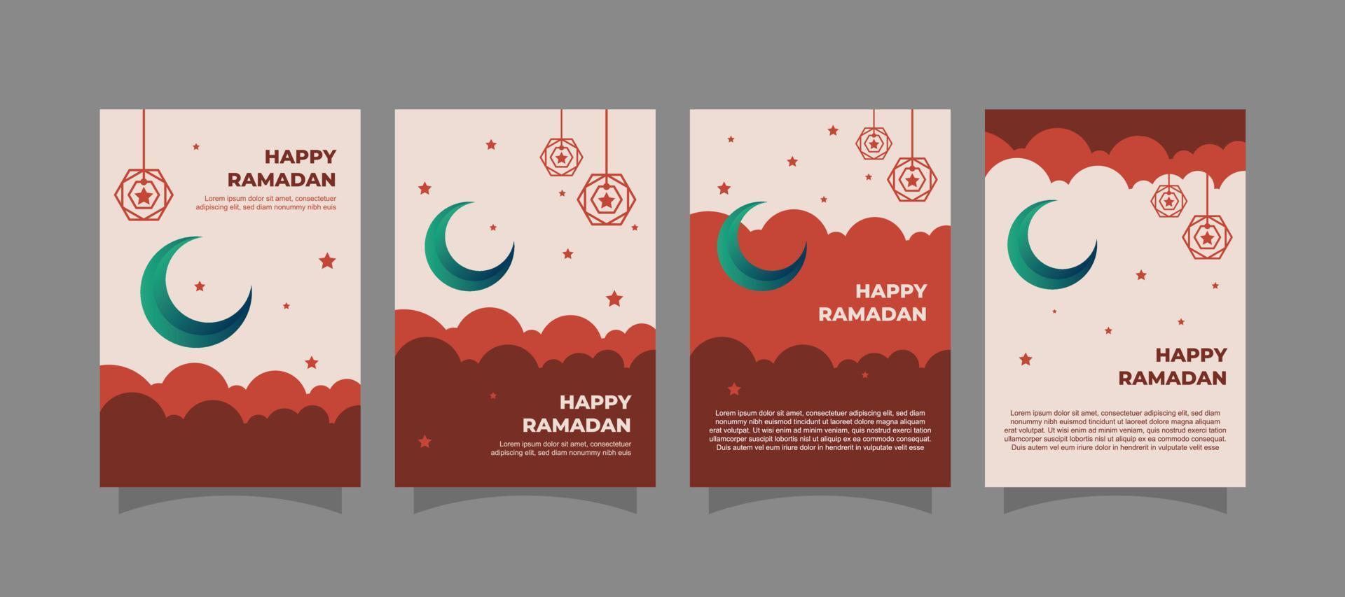 Ramadan Mubarak-Plakat. islamisches Plakat. Vektor-Illustration vektor