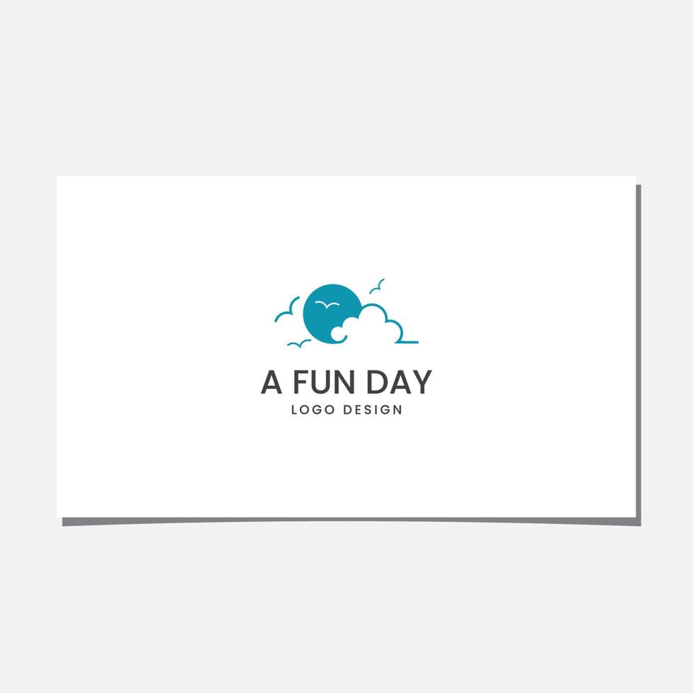 ein lustiger Tag-Logo-Design-Vektor vektor