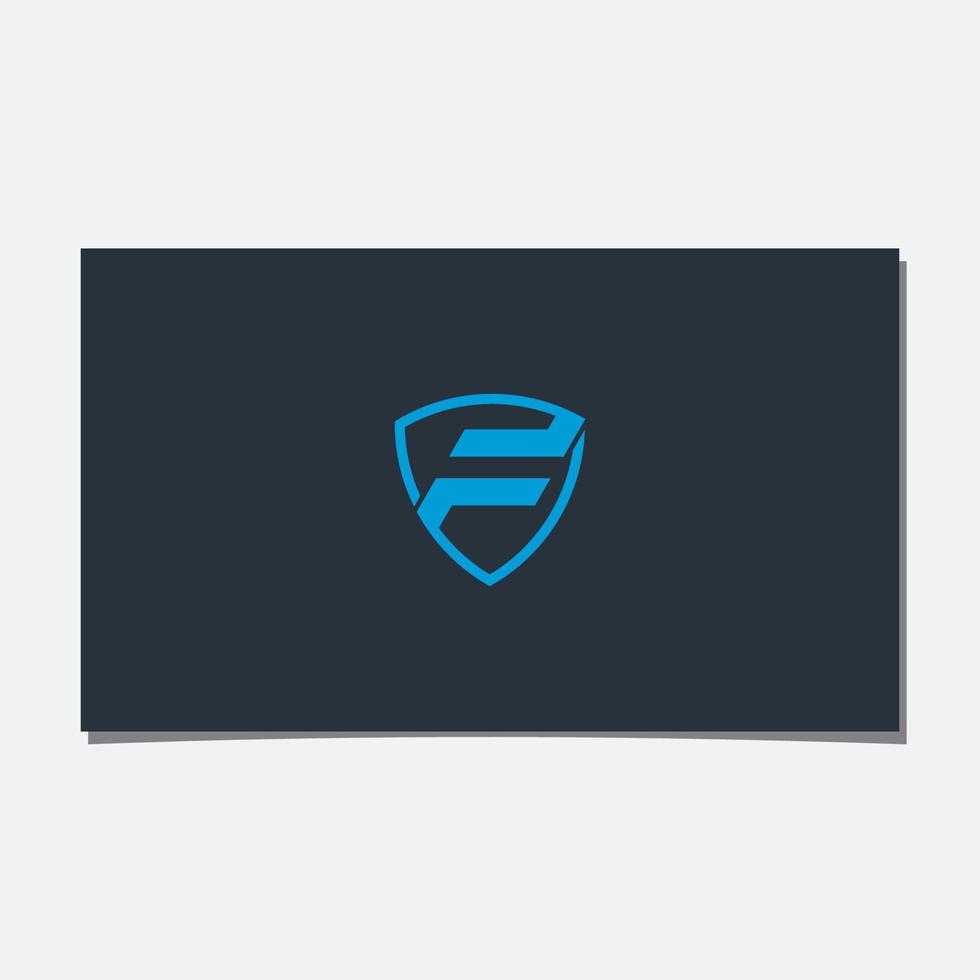 f-Schild-Logo-Design-Vektor vektor