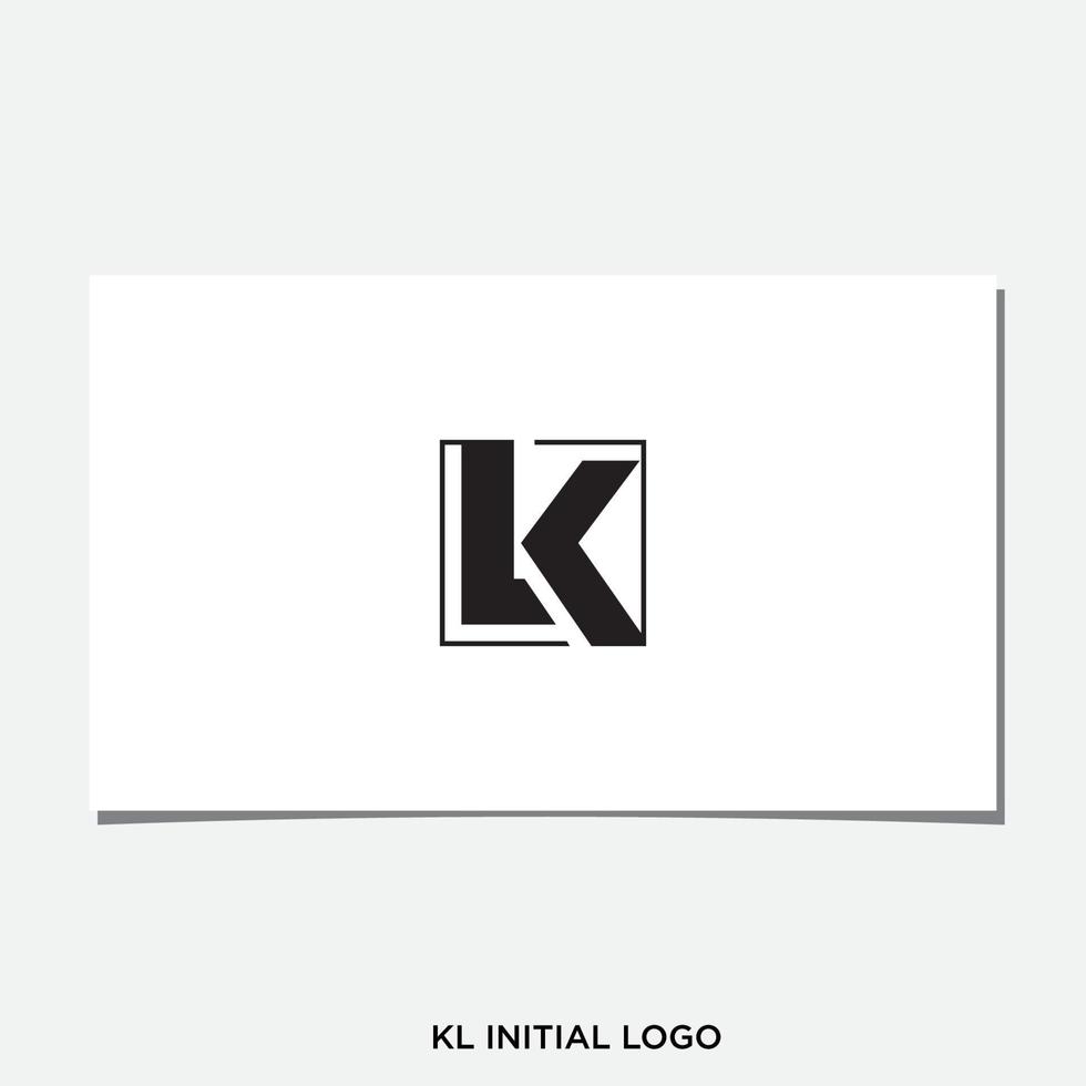 kl eller lk logotyp design vektor